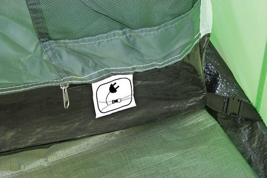 Escape Comfort V Summer Camping Tunnel Tent Green with Double Cloth for 5 People 470x305x190cm