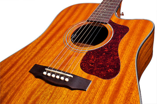 Guild Semi-Acoustic Guitar D-120CE Dreadnought Westerly Cutaway Natural