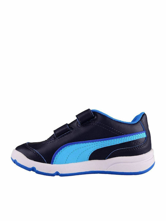 Puma Παιδικό Sneaker Stepfleex με Σκρατς Navy Μπλε