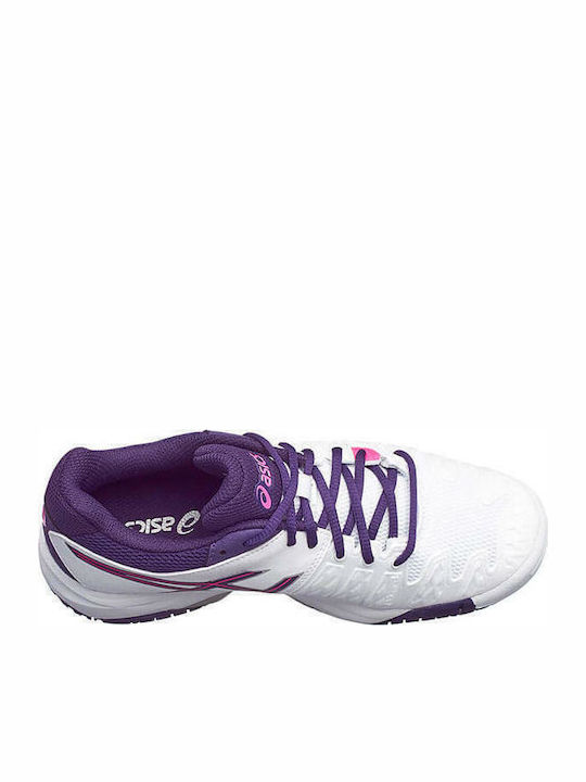 Gel Resolution 6 GS Αθλητικά Παιδικά Παπούτσια Running με Κορδόνια Λευκά