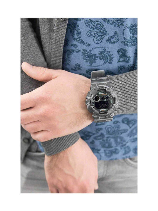 Casio G-Shock Цифров Часовник Хронограф Батерия с Каучукова каишка