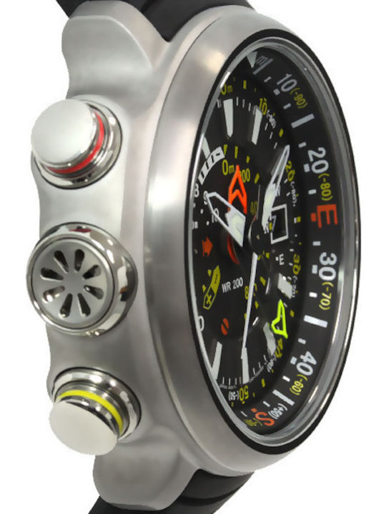 Citizen Promaster Altichron Men's Watch 49.5mm Eco - Drive with Black Rubber Strap
