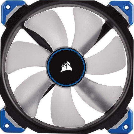 Corsair Ml140 Pro LED Case Fan (2000rpm / 97cfm) με Μπλε Φωτισμό και Σύνδεση 4-Pin Molex