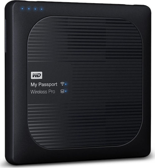 Western Digital My Passport Wireless Pro USB 3.0 / Wi-Fi Външен HDD 3TB 2.5" Черен