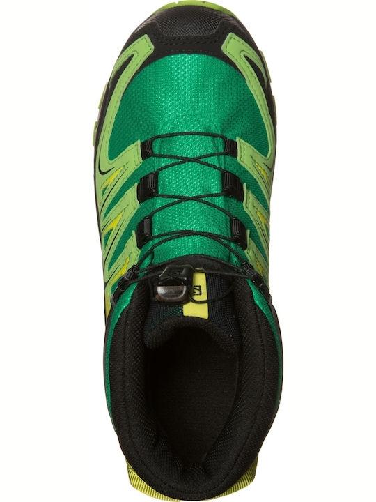 Kids Hiking Boots Xa Pro 3D Waterproof Green