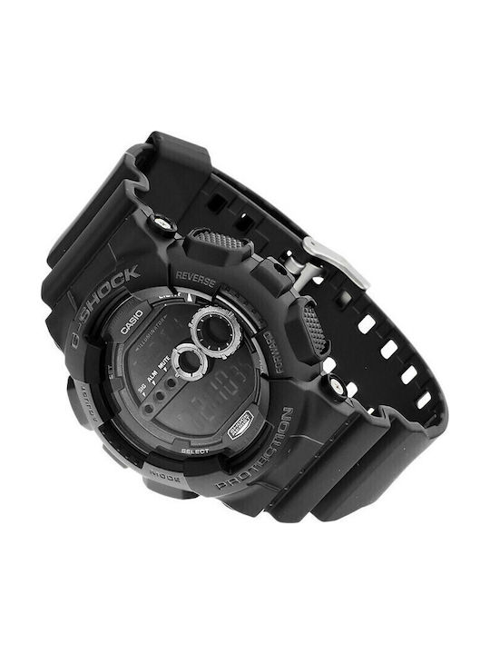 Casio G-Shock Digital Herrenuhr 51mm Batterie mit Schwarz Kautschukarmband
