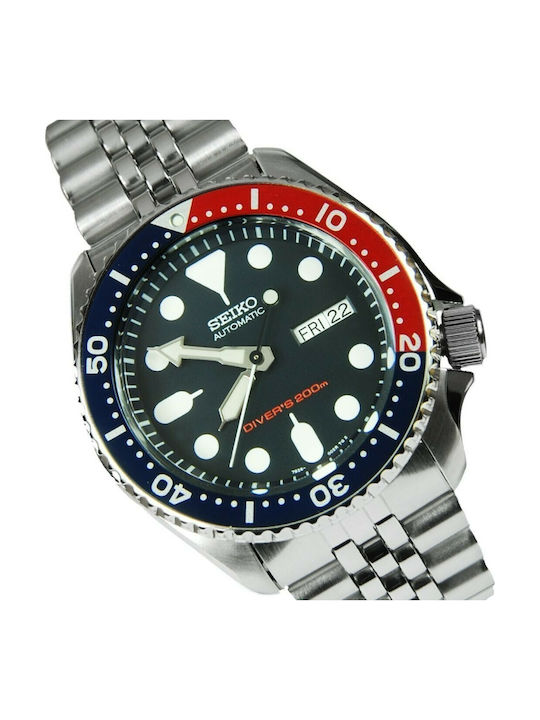 Seiko 5 Sports Ανδρικό Ρολόι 41mm Αυτόματο με Ασημί Μεταλλικό Μπρασελέ