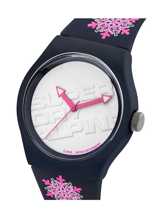 Superdry Urban Watch with Black Rubber Strap