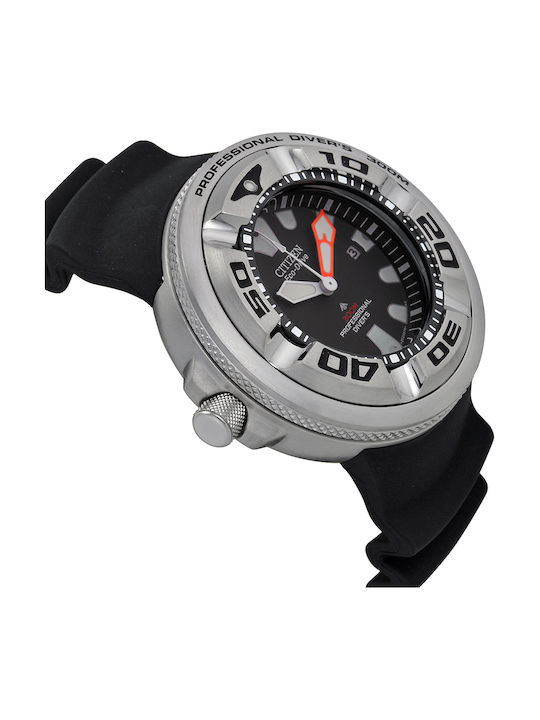 Citizen Promaster Ανδρικό Ρολόι 48mm Eco - Drive με Μαύρο Καουτσούκ Λουράκι