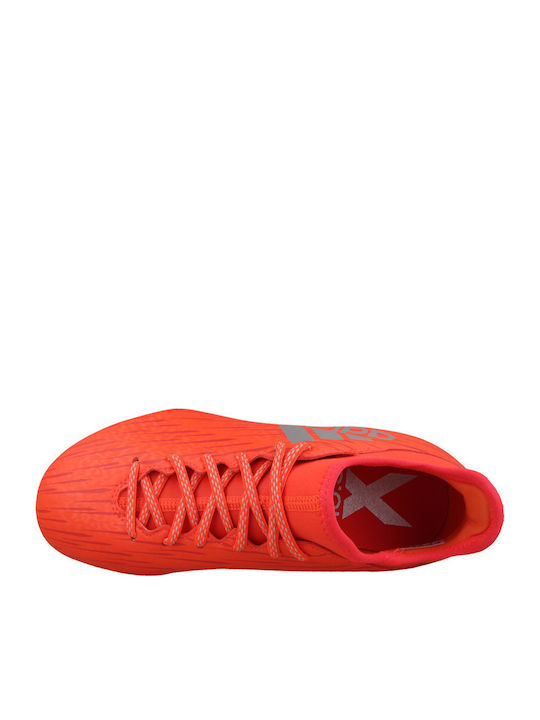 adidas X 16.3 Pantofi de Fotbal cu crampoane Roșu Solar / Argintiu Metalizat