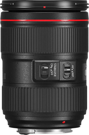 Canon Full Frame Φωτογραφικός Φακός EF 24-105mm f/4L IS II USM Standard Zoom / Tele Zoom / Wide Angle για Canon EF Mount Μαύρος