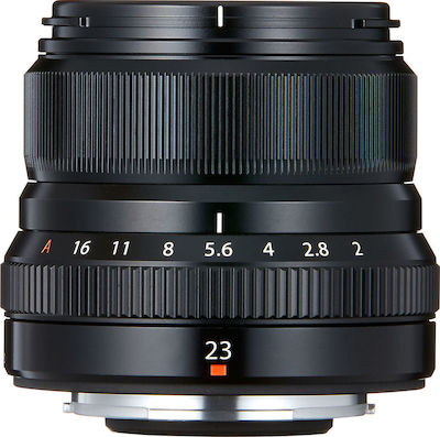 Fujifilm Crop Camera Lens Fujinon XF 23mm f/2 R WR Wide Angle for Fujifilm X Mount Black