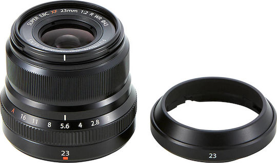 Fujifilm Crop Φωτογραφικός Φακός Fujinon XF 23mm f/2 R WR Wide Angle για Fujifilm X Mount Μαύρος