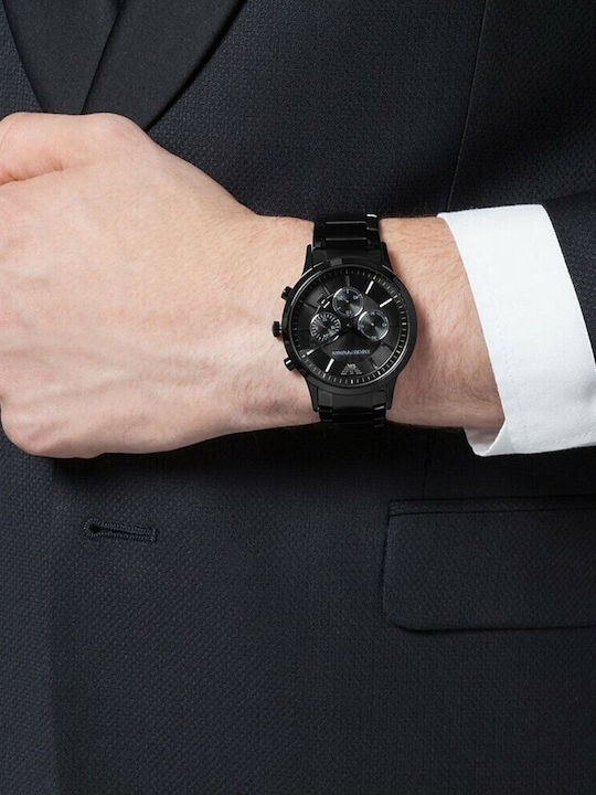 Emporio Armani Classic Ρολόι Μπαταρίας με Μεταλλικό Μπρασελέ Emporio Armani Classic Ρολόι Μπαταρίας με Μεταλλικό Μπρασελέ