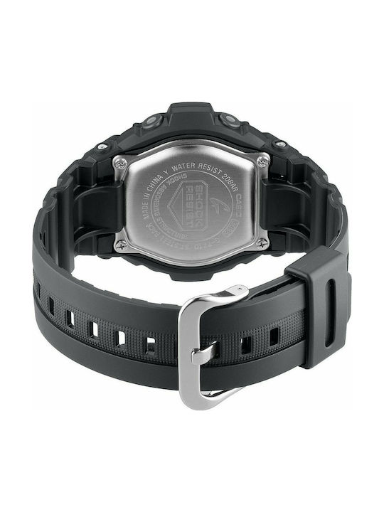 Casio G-Shock Ψηφιακό Ανδρικό Ρολόι 46mm Χρονογράφος Μπαταρίας με Μαύρο Καουτσούκ Λουράκι