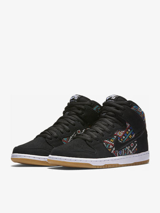 SB Dunk High Premium Ανδρικά Μποτάκια Μαύρα