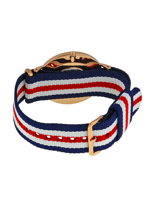 Daniel Wellington Canterbury Herrenuhr 40mm Batterie mit Stoffarmband