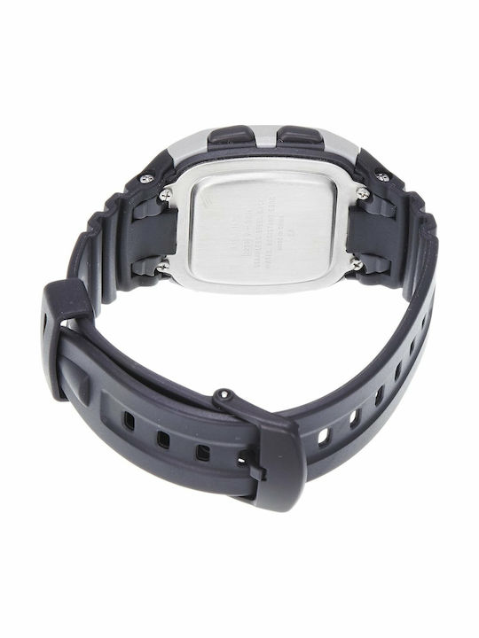 Casio Ceas Digital Pentru Bărbați 36mm Cu Baterie Și Curea Din Cauciuc Neagră