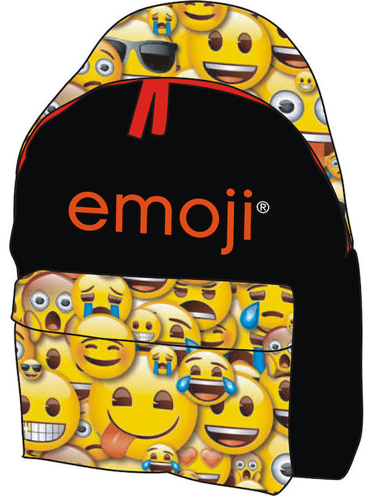 Paxos Emoji Full Fun Yellow School Bag Backpack Elementary, Elementary in Yellow color