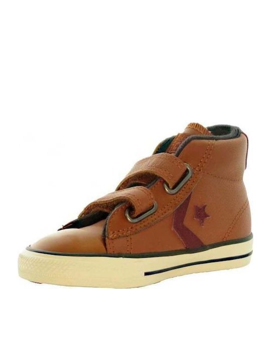 Converse Kids Sneakers High with Scratch Tabac Brown