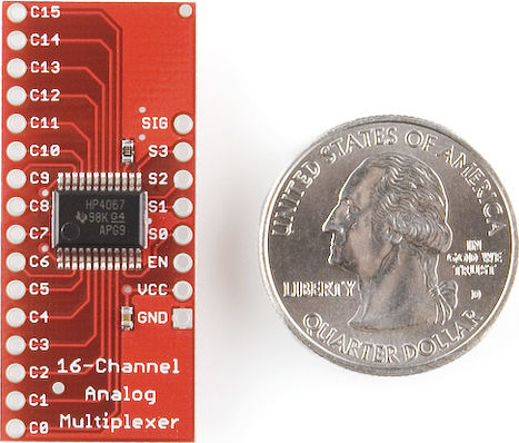 SparkFun Analog/Digital MUX CD74HC4067 Breakout Board για Arduino