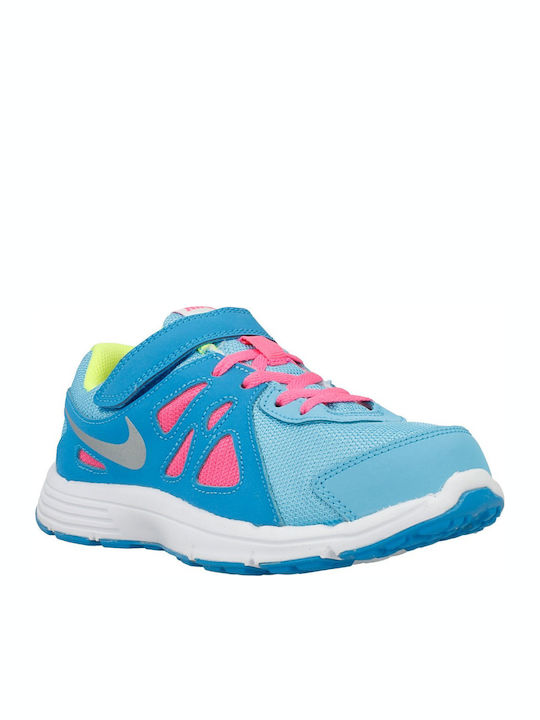 Revolution Kids Sports Shoes Running with Hoop & Loop Closure Turquoise