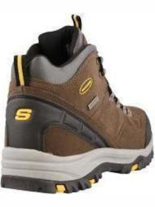 Skechers Pantofi De Drumeție Tip Botine Maro Pentru Bărbați Cu Șiret