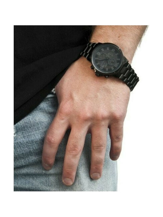 Citizen Часовник Хронограф Eco - Drive с Черно Метална верижка