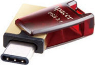 Apacer AH180 32GB USB 3.1 Stick with connection USB-A & USB-C Red