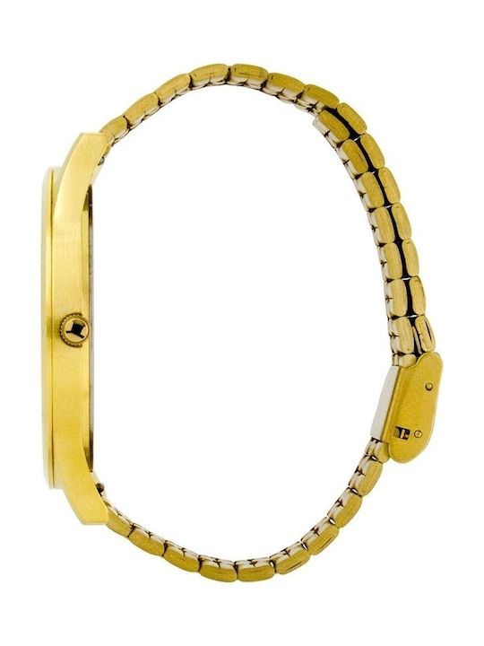 Dukudu Gregor Uhr Batterie mit Gold Metallarmband