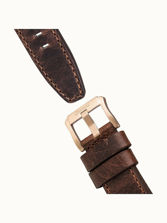 Ingersoll Armstrong Automatic Men's Watch 45mm Chronograph Automatic with Brown Leather Strap