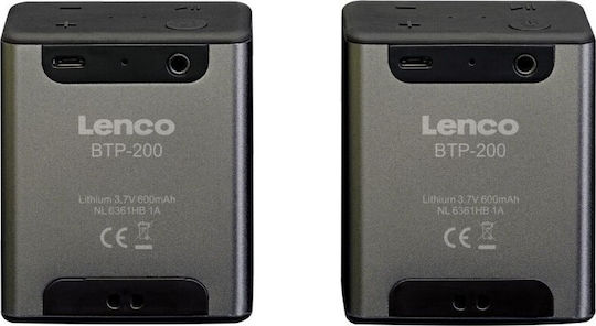 Lenco BTP-200BK Bluetooth високоговорител 5W с живот на батерията до 8 часа Черен