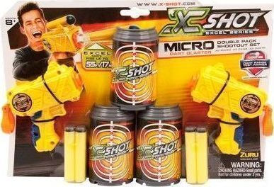 AS X-Shot Excel Double Micro Spielzeugpistolen mit Schaumstoffpfeilen