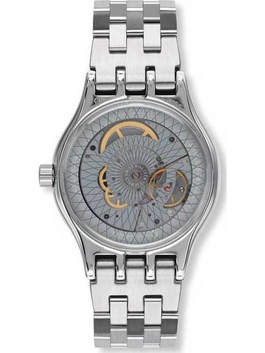 Swatch Sistem Boreal Ceas Automat Cu Brățară Din Metal Swatch Sistem Boreal Ceas Automat Cu Brățară Din Metal