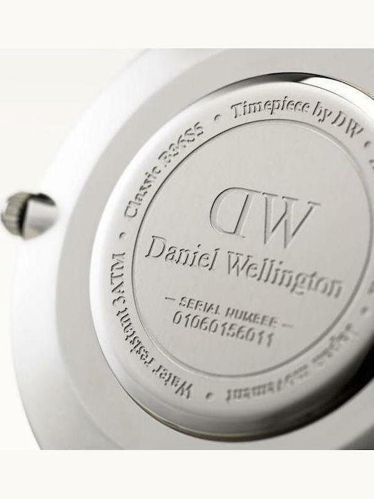 Daniel Wellington Classic Sheffield Ανδρικό Ρολόι 36mm Μπαταρίας με Μαύρο Δερμάτινο Λουράκι