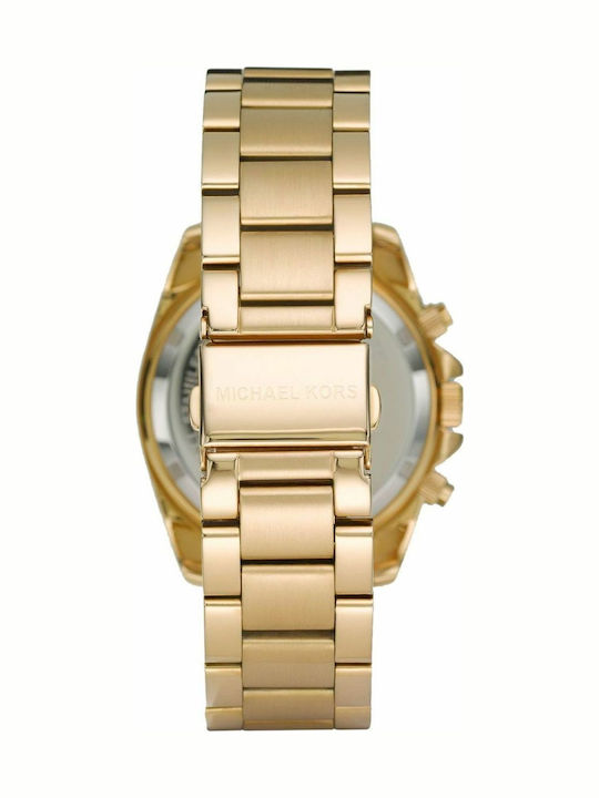 Michael Kors Ritz Γυναικείο Ρολόι 37mm Μπαταρίας με Χρυσό Μεταλλικό Μπρασελέ