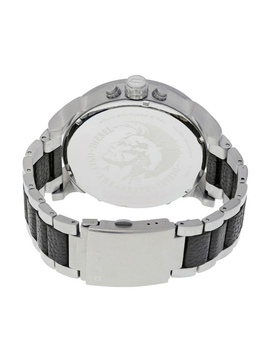 Diesel Mr. Daddy 2.0 Battery Chronograph Watch with Metal Bracelet Black