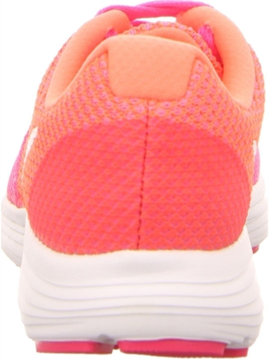 Revolution 3 Damen Sportschuhe Laufen Pink Blast / White / Bright Mango