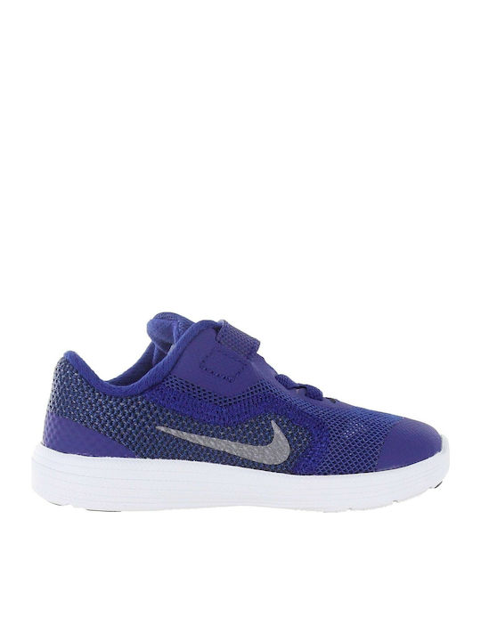 Revolution Revolution 3 I Kids Sports Shoes Running with Hoop & Loop Closure Blue