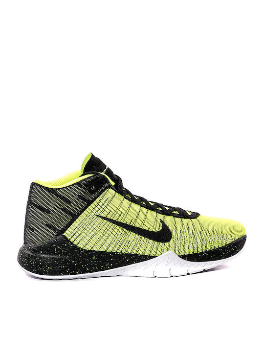 Nike Kids Sports Shoes Basketball Zoom Ascention Yellow