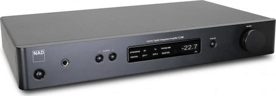 Nad C 338 Υβριδικός Ολοκληρωμένος Ενισχυτής Hi-Fi Stereo 150W/4Ω 90W/8Ω Μαύρος