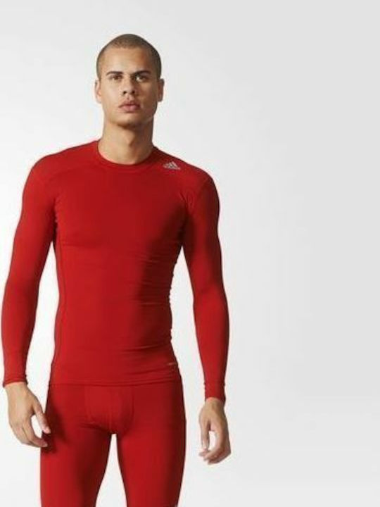 adidas Techfit Base Tee Ισοθερμική Μπλούζα Κόκκινη adidas Techfit Base Tee Ισοθερμική Μπλούζα Κόκκινη