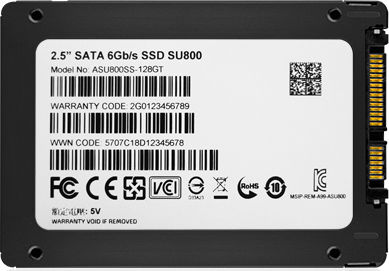 Adata Ultimate SU800 SSD 128GB τύπου 2.5'' με σύνδεση SATA III ASU800SS-128GT-C