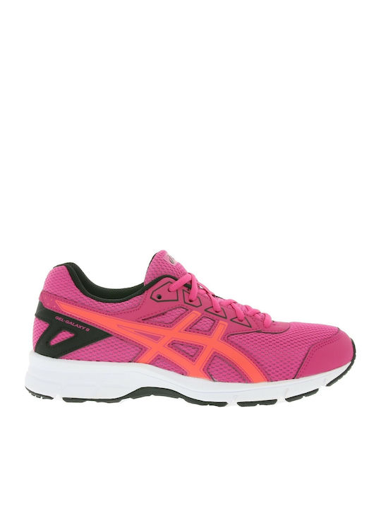GS Gel Galaxy 9 Kids Sports Shoes Running with Laces Fuchsia
