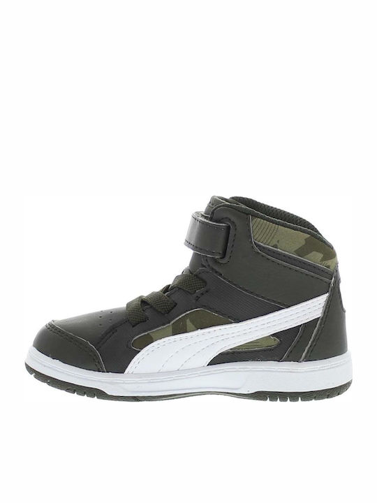 Puma Kids Sports Shoes Basketball Khaki