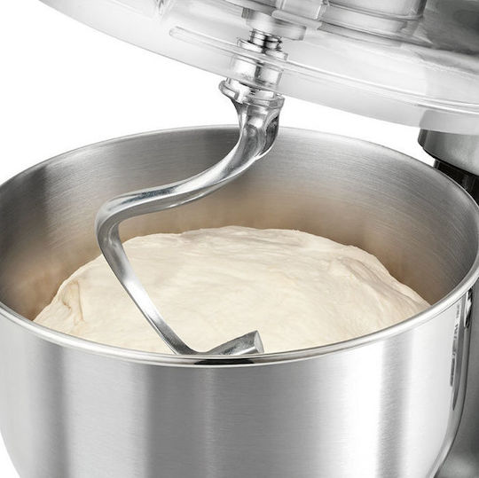 Bomann KM 1373 Küchenmaschine 1000W mit Rostfreiem Schüssel 5lt Titan