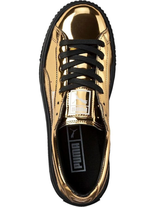Basket Platform Sneakers Yellow