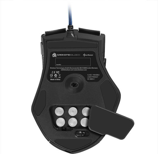 Sharkoon Drakonia RGB Laser Gaming Gaming Maus 8200 DPI Schwarz