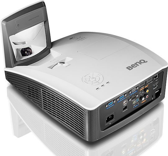 BenQ MW855UST 9H.JKS77.24E 3D Проектор DLP HD LED лампа с вградени високоговорители Бял