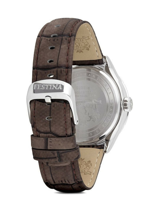 Festina F16573/4 Ρολόι Μπαταρίας με Δερμάτινο Λουράκι Festina F16573/4 Ρολόι Μπαταρίας με Δερμάτινο Λουράκι